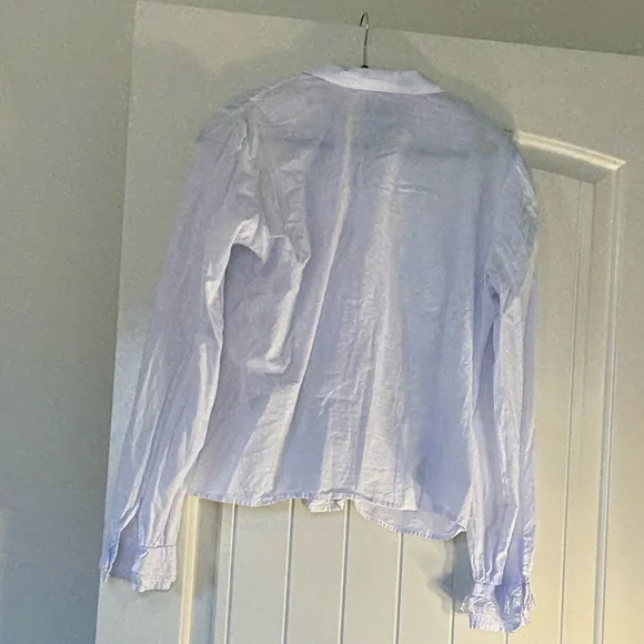 Ralph Lauren Polo Jeans Co White Ruffled Blouse - Picture 2 of 3